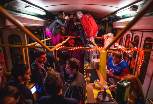 Straßenbahn-Party in der Tschechischen Republik: Pilsen