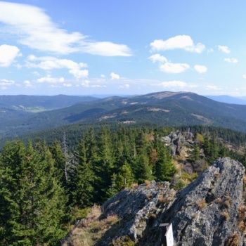 Mountain Track in the Czech Republic: Šumava (Bohemian) Forest