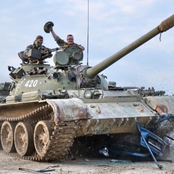 Jízda tankem a řízení tanku v České republice: Čechy - T55