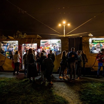 Straßenbahn-Party in der Tschechischen Republik: Pilsen