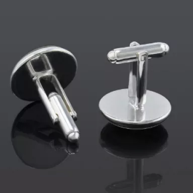 World Antique Map: Unisex Cufflinks - SILVER